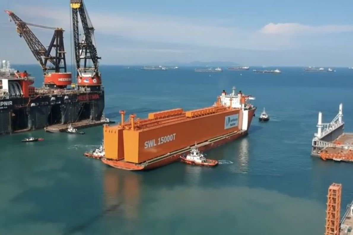 Marine logistics support vessel offshore Africa